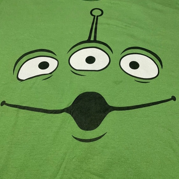 Disney Pixar Other - Disney Pixar NWOT Toy Story Alien Face Halloween Grass Green T-Shirt Size XL